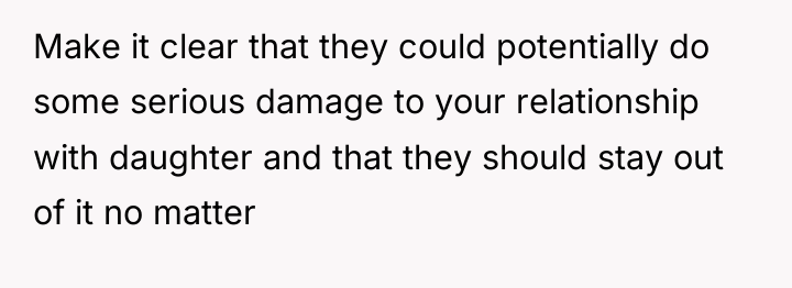 Make it clear that they could potentially do some serious...
