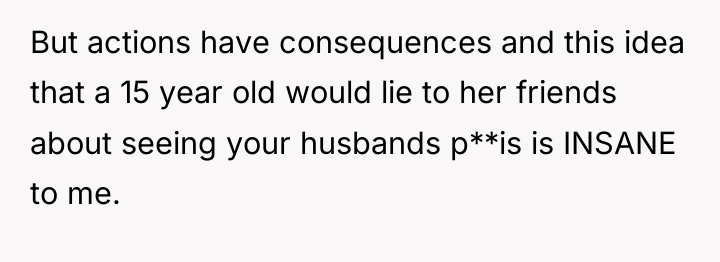 But actions have consequences and this idea that a 15...