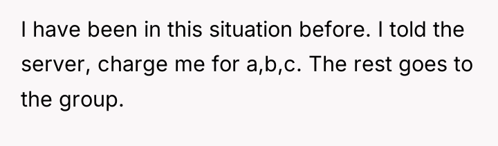 I have been in this situation before. I told the...