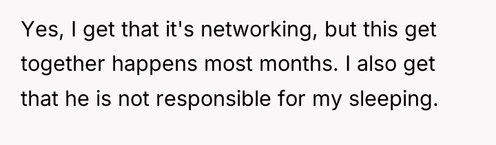 Yes, I get that it's networking, but this get together...