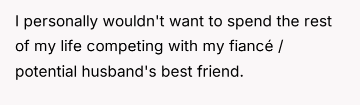 I personally wouldn't want to spend the rest of my...