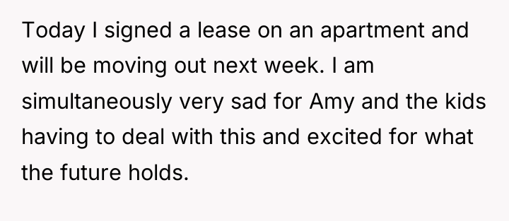 Today I signed a lease on an apartment and will...