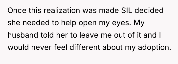 Once this realization was made SIL decided she needed to...