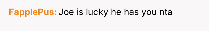 FapplePus Joe is lucky he has you nta