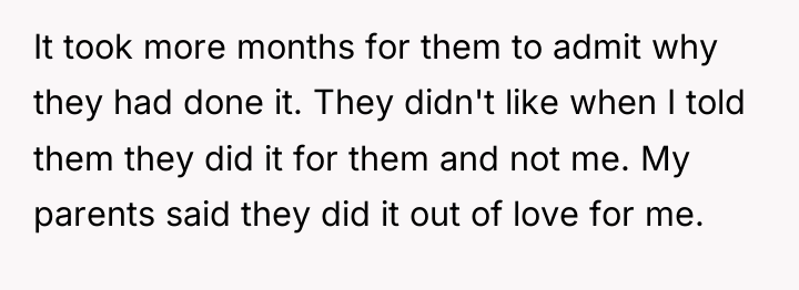 It took more months for them to admit why they...