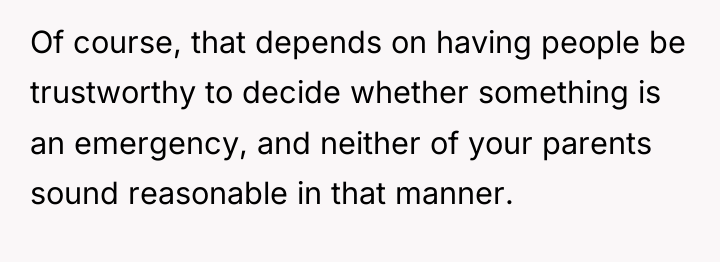 Of course, that depends on having people be trustworthy to...
