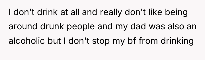 I don't drink at all and really don't like being...