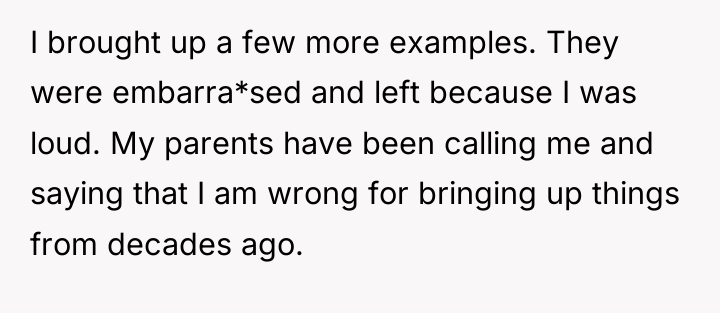 I brought up a few more examples. They were embarra*sed...