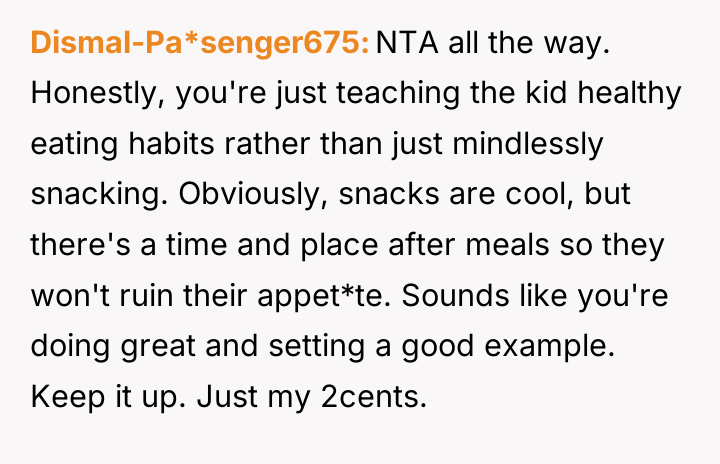 Dismal-Pa*senger675 NTA all the way. Honestly, you're just teaching the...