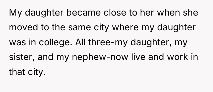 My daughter became close to her when she moved to...