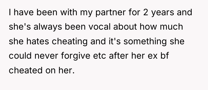 I have been with my partner for 2 years and...