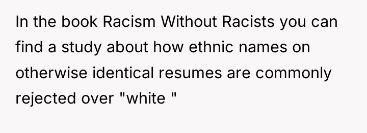 In the book Racism Without Racists you can find a...