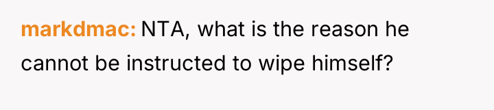 markdmac NTA, what is the reason he cannot be instructed...