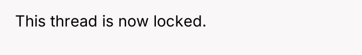 This thread is now locked.