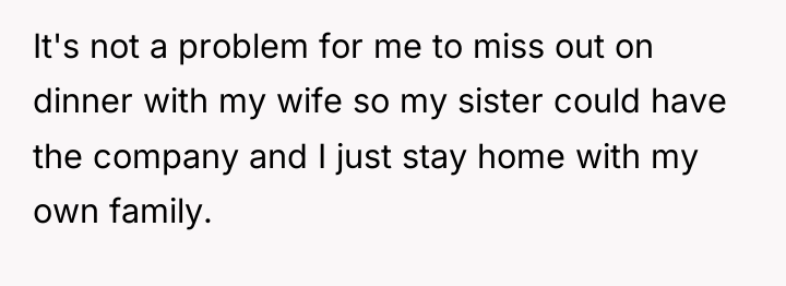 It's not a problem for me to miss out on...