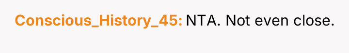 Conscious_History_45 NTA. Not even close.