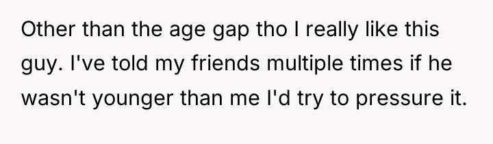 Other than the age gap tho I really like this...