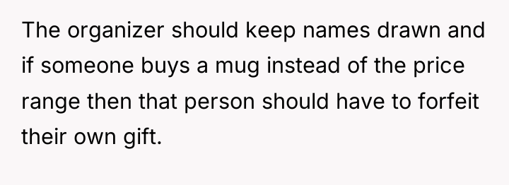 The organizer should keep names drawn and if someone buys...