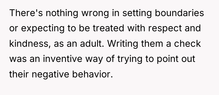 There's nothing wrong in setting boundaries or expecting to be...