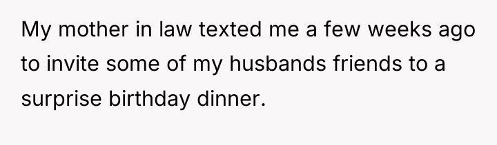 My mother in law texted me a few weeks ago...