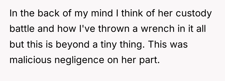 In the back of my mind I think of her...
