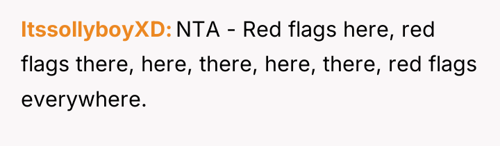 ItssollyboyXD NTA - Red flags here, red flags there, here,...