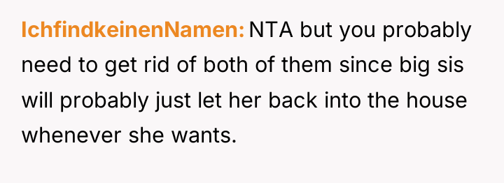 IchfindkeinenNamen NTA but you probably need to get rid of...