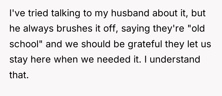 I've tried talking to my husband about it, but he...