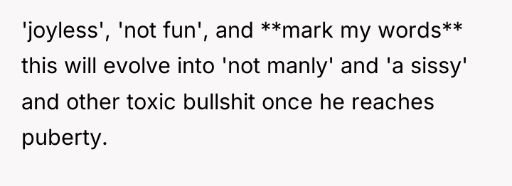 'joyless', 'not fun', and **mark my words** this will evolve...
