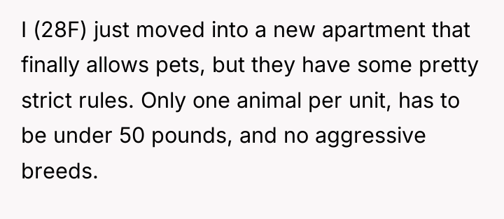 I (28F) just moved into a new apartment that finally...