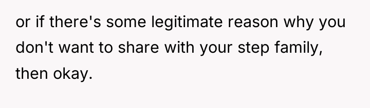 or if there's some legitimate reason why you don't want...