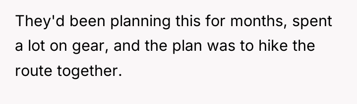 They'd been planning this for months, spent a lot on...