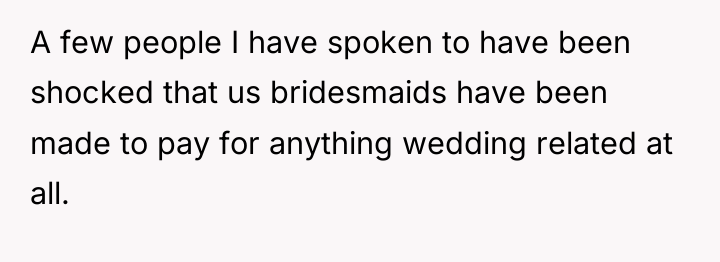 A few people I have spoken to have been shocked...