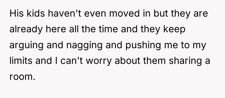 His kids haven't even moved in but they are already...