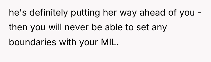 he's definitely putting her way ahead of you - then...
