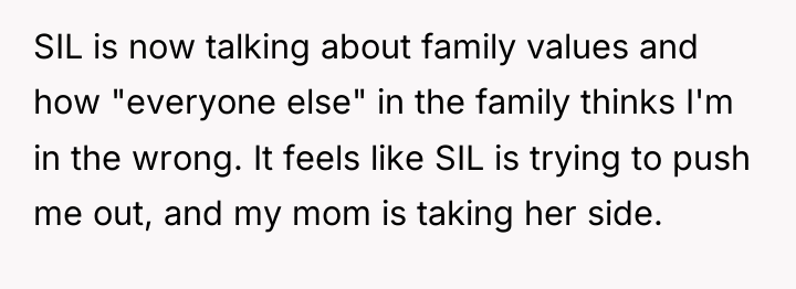 SIL is now talking about family values and how "everyone...