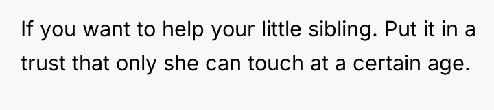 If you want to help your little sibling. Put it...