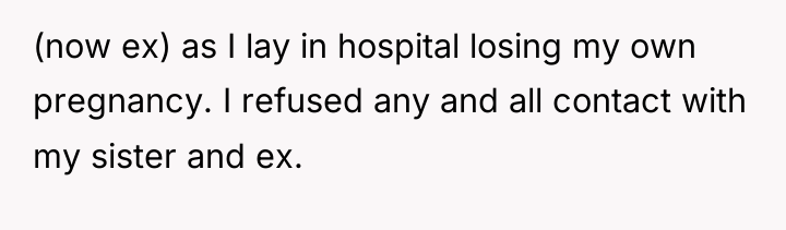 (now ex) as I lay in hospital losing my own...