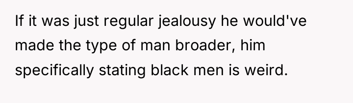 If it was just regular jealousy he would've made the...