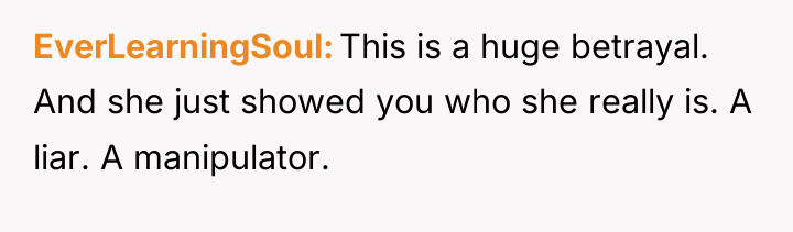 EverLearningSoul This is a huge betrayal. And she just showed...