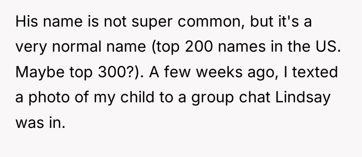 His name is not super common, but it's a very...