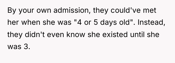 By your own admission, they could've met her when she...