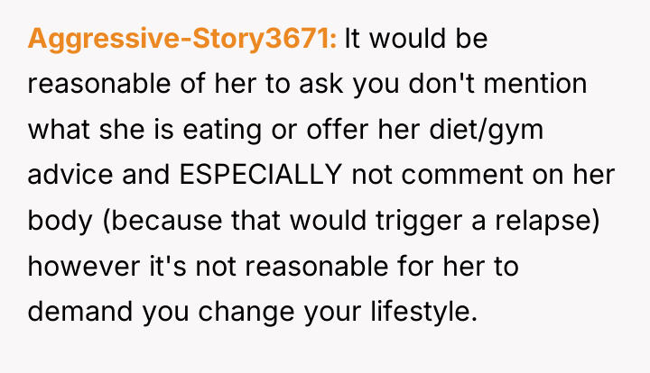 Aggressive-Story3671 It would be reasonable of her to ask you...