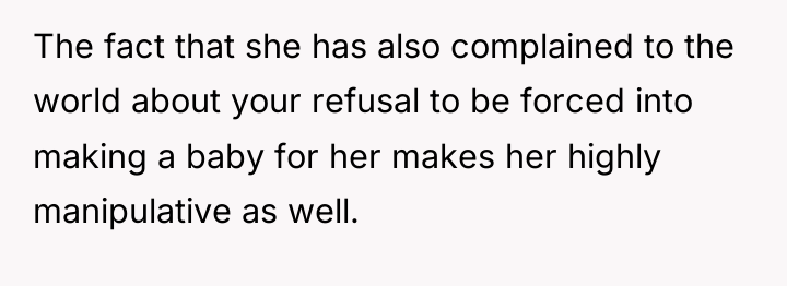 The fact that she has also complained to the world...