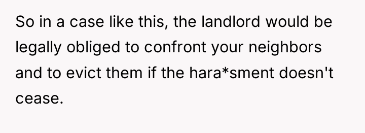 So in a case like this, the landlord would be...