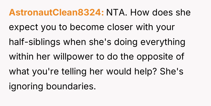 AstronautClean8324 NTA. How does she expect you to become closer...
