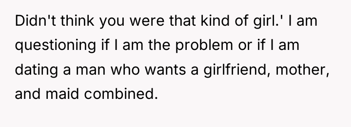 Didn't think you were that kind of girl.' I am...