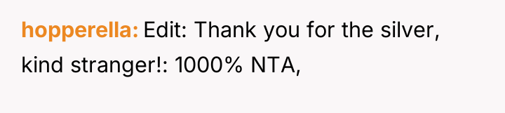 hopperella Edit: Thank you for the silver, kind stranger!: 1000%...