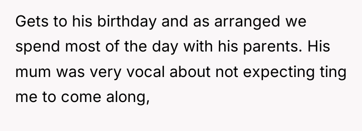 Gets to his birthday and as arranged we spend most...