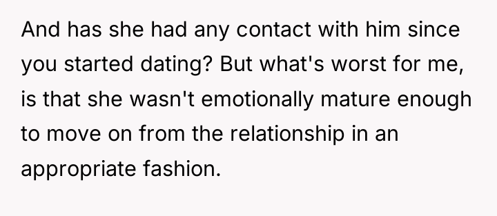 And has she had any contact with him since you...